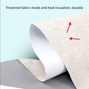 Semi-blacout 100% Blackout Impermeable Poliéster y <span class=keywords><strong>Lino</strong></span> <span class=keywords><strong>Blanco</strong></span> Espuma Recubierto Persianas Enrollables - Product Image 3