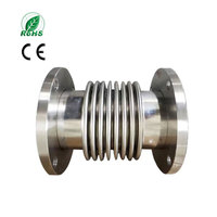 Compensateur axial à soufflet à brides en acier inoxydable 304 avec tirants pour pipeline industriel