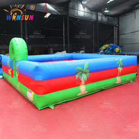 WINSUN CE Pista de Obstáculos Inflable de Espuma, Sin Plomo, Resistente al Fuego, Impermeable, de PVC, Juego Deportivo al Aire Libre para Niños y Adultos a Partir de 5 Años