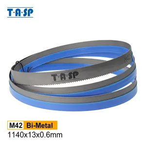 TASP 1140mm Bimetal Bandsaw Blade 1140x13x0.6mm M42 Metal Cutting Portable Band Saw Blade for Milwaukee Makita DEWALT