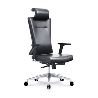 NOUVEAU Chaise de bureau pivotante en cuir de luxe Chaise de direction en cuir de vachette importée Chaise d'ordinateur élévatrice