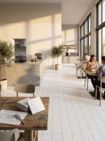 Les carreaux de porcelaine Full Body Modern Design 150*150MM peuvent être utilisés pour les murs intérieurs et les sols des hôtels