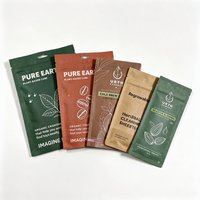 Sachet de thé en papier kraft biodégradable écologique Sachet de papier kraft imprimé sur mesure pour l'emballage de thé biologique et de café