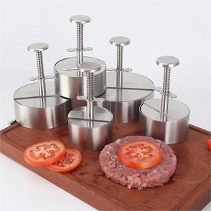 Pressa <span class=keywords><strong>per</strong></span> Carne Rotonda in Acciaio Inox 304 Ecologica, Stampo <span class=keywords><strong>per</strong></span> <span class=keywords><strong>Hamburger</strong></span> e Pollame <span class=keywords><strong>per</strong></span> Barbecue e Cucina - Product Image 6