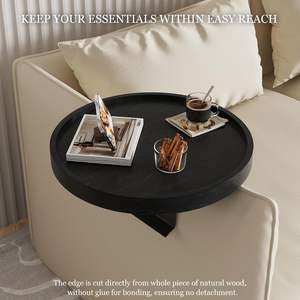 Accessoires d'accoudoir de canapé et de canapé avec organisateurs de boissons porte-gobelets couvertures plateaux de rangement Tables - Product Image 3