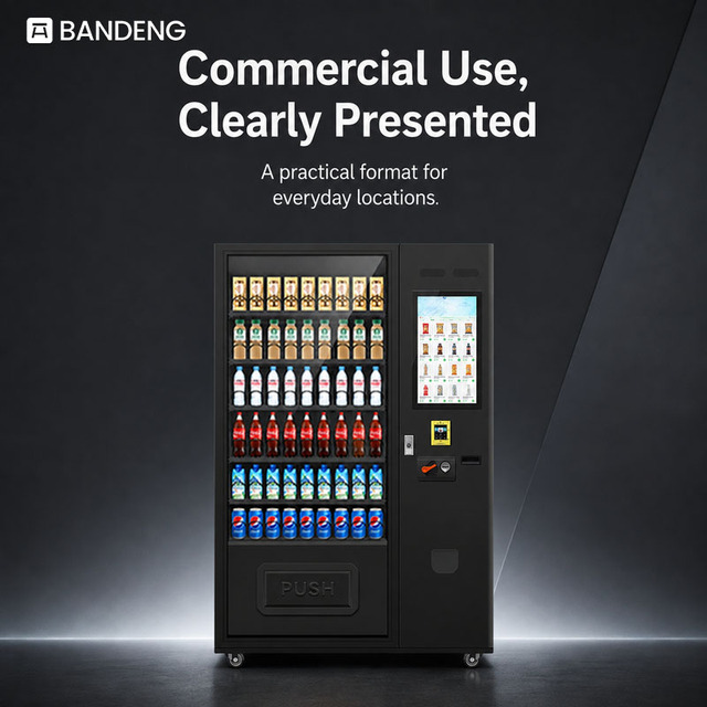 BANDENG 6610Pro 22T Snack and Beverage Retail Vending Equipment with Elevator Delivery for Varied Packaged Product Selection