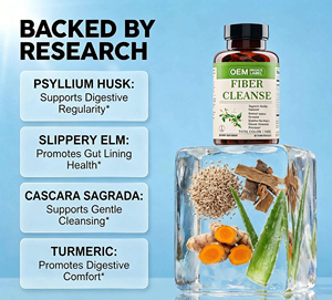 Cápsulas de Fibra para el Cuidado del Colon con Mezcla de Hierbas, Prebióticos y Enzimas Digestivas para la Salud Intestinal, Digestión Saludable y Desintoxicación - Product Image 4