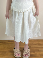 Summer 2025 Kids Wholesale Sleeveless Embroidery Two Piece Set for Girls