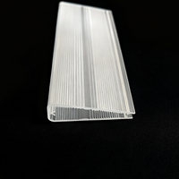 Couverture de lentille LED linéaire plano-convexe en PC extrudé Bming Premium, diffuseur anti-éblouissement UGR, transmission >90%, faisceau de 60/90 degrés