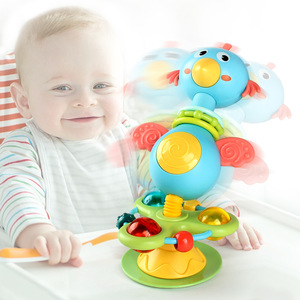 Hochets apaisants <span class=keywords><strong>de</strong></span> dessin animé pour bébé jouets effets sonores amusants <span class=keywords><strong>table</strong></span> à manger <span class=keywords><strong>ventouse</strong></span> jouets éducatifs pour l'éducation précoce - Product Image 1
