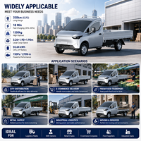 Camion logistique électrique, autonomie 330 km, 150 CV, propulsion arrière, véhicule utilitaire électrique pour la livraison du dernier kilomètre