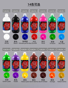 Pigmento acrílico <span class=keywords><strong>14</strong></span> colores botella única 500m pigmento de arte al por mayor pintura de grafiti - Product Image 4