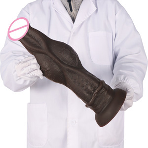 Dildo Grande y Grueso con Textura de Espinas, Fácil de Usar para Orgasmos, Juguete Sexual para Parejas, Diseño Realista de Animal, Dildo Negro Extra Grande - Product Image 3