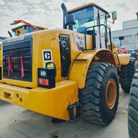 Chargeuse sur pneus Caterpillar 966H d'occasion, godet de 3,5-5,0 m, moteur diesel C11, équipement de construction et d'exploitation minière robuste, 23200-23700