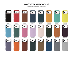 Étui de luxe en cuir PU pour affaires L006, vente directe usine pour iPhone 17 16 15 14 13 Pro Max avec aimant et animation - Product Image 6