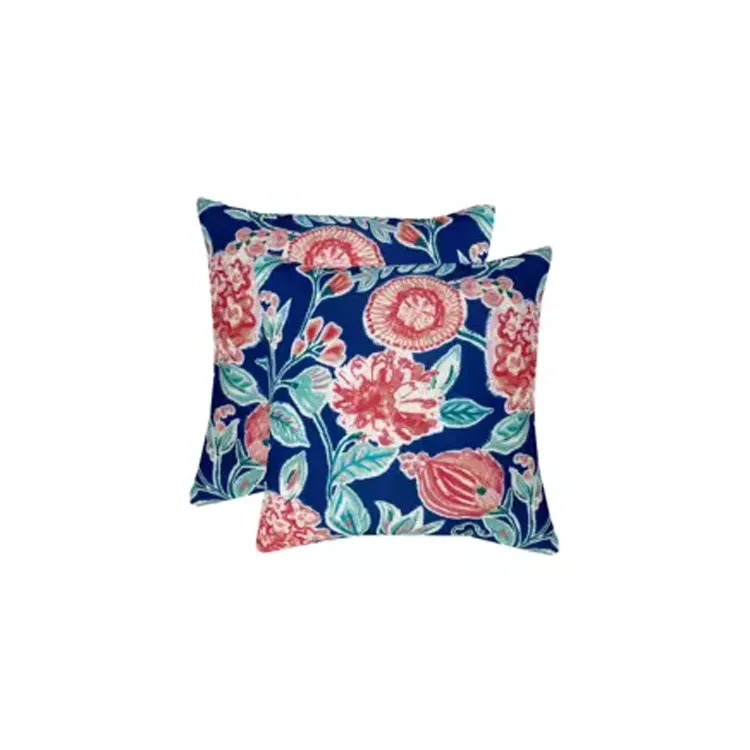 Soft Throw Pillow Covers Outdoor Waterproof Garden Floral Pattern Cushion Case for Patio Couch Sofa Polyester Home Decoration