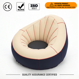 Avocado-förmiges Aufblasbares Sofa Tragbares Aufblasbares Camping-Sofa für Outdoor Poolbereich <span class=keywords><strong>Terrasse</strong></span> Patio Strand Faulenzersofa - Product Image 4