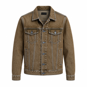 Fournisseur en gros de vestes en jean délavé de qualité supérieure, fabricant de vêtements d'extérieur en jean décontractés pour hommes et femmes, usine de vestes en jean avec personnalisation de marque - Product Image 4