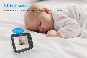 Populaire 3.2 pouces LCD moniteur intelligent bébé caméra moniteur <span class=keywords><strong>lecteur</strong></span> de musique <span class=keywords><strong>Audio</strong></span> bidirectionnel Vision nocturne caméra vidéo bébé moniteur caméra - Product Image 4