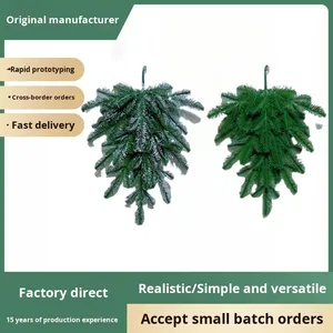 American Christmas Wreath Door Hanging Decoration Shopping Mall Window Decorations Upside <b>Tree</b> Element Cross-border Hot Selling - Product Image 2