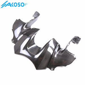 AKOSO 100% 3K accessoires de moto couvercle de Protection de réservoir de gaz de carburant avant en Fiber de carbone pour <span class=keywords><strong>Yamaha</strong></span> <span class=keywords><strong>MT09</strong></span> FZ09 2021 2022 <span class=keywords><strong>2023</strong></span> 2024 - Product Image 4