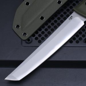 มีดยุทธวิธีปรับแต่งได้ ใบมีดเหล็กกล้าไร้สนิม ขอบตรง ด้ามจับ G10 สำหรับงานอุตสาหกรรม ล่าสัตว์ EDC DIY OEM รับประกัน 1 ปี - Product Image 2