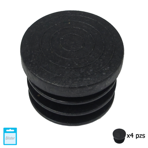ฝาปิดด้านในทรงกลมสีดำขนาด 30 มม. บรรจุภัณฑ์แบบแผง บรรจุ 4 ชิ้น - Product Image 1