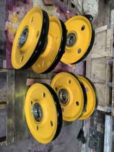 Roue de <span class=keywords><strong>poulie</strong></span> de <span class=keywords><strong>corde</strong></span> non standard de <span class=keywords><strong>haute</strong></span> qualité pour l'équipement de levage - Product Image 6