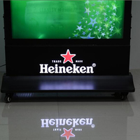 Cadre lumineux LED magnétique rectangulaire A4-A0 à haute luminosité pour menu suspendu, avec rétroéclairage fin