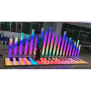 Décor <span class=keywords><strong>de</strong></span> fête interactif, écran DMX512, fond <span class=keywords><strong>de</strong></span> scène, piano, tapis disco IP67, miroir, dalles <span class=keywords><strong>de</strong></span> sol <span class=keywords><strong>LED</strong></span> 3D, lumières pour mariages - Product Image 2