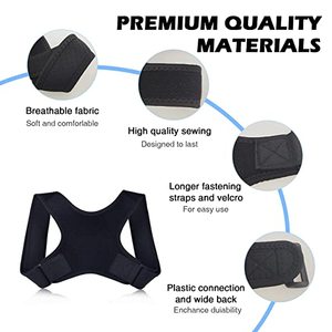 Postura Correttore Regolabile Parte Superiore della Schiena Brace per Clavicola Supporto <span class=keywords><strong>e</strong></span> di Fornire Sollievo dal Dolore Al Collo Schiena <span class=keywords><strong>e</strong></span> Spalla - Product Image 6