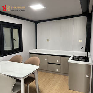 लक्जरी 20 फुट प्रीफैब्रिकेटेड दो मंजिला कंटेनर घर 3 बेडरूम केबिन 20 फीट कंटेनर 2 कहानी पूर्व-फैब लक्जरी कंटेनर घर - Product Image 4