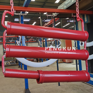 Camion pompe à béton DN125 * 3m 5.5 "résistant à l'usure double paroi soudé livraison tuyau de réduction tuyau de pompe à béton - Product Image 5