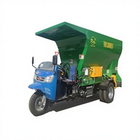 Épandeur d'aliments TMR 9SL-7S 7CBM Changfa 35HP à entraînement hydraulique par camion, double vis sans fin, longue durée de vie, garantie 1,5 an, roulement moteur