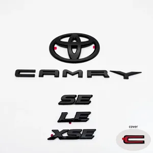 Set di 3 Emblemi per <span class=keywords><strong>Toyota</strong></span> Camry, Adesivi 3D Modificati per Bagagliaio, Accessori Decorativi per Esterni Auto SE LE XSE - Product Image 1