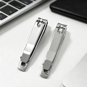 Wholesale stainless steel <b>nail</b> clippers, large size, flat-tipped, with <b>file</b>, <b>nail</b> trimming and manicure tools. - Product Image 4