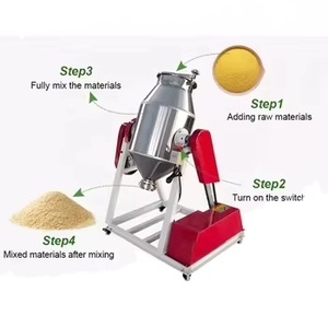 SUS304 Steel Premix Feed Additive Mixer <b>Machine</b> Vacuum Capable Vitamin Powder Blending and Herb/Spice Mixing <b>Machine</b> - Product Image 4