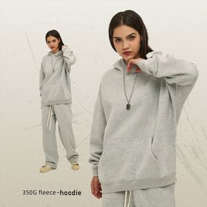 Vêtements de sport de loisirs pour hommes en gros, personnalisés, de haute qualité, deux ensembles, sweat-shirt surdimensionné, pantalon de jogging, imprimé - Product Image 1