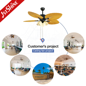 1stshine 52 inch biệt thự trang trí Fancy quạt trần Cổ Điển LED ánh sáng Đèn quạt trần - Product Image 5