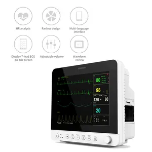 Contec CMS8000-1 monitor de paciente multiparâmetro, instrumento de ambulância portátil, monitor vital sinal