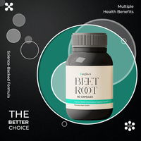 OEM Améliorer les performances athlétiques Fonction cognitive Santé cardiaque Extrait de poivre noir Booster d'oxyde nitrique Capsules de racine de betterave