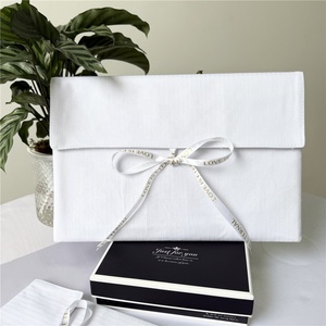 Chuanghua Luxury Reusable <b>White</b> Cotton <b>Envelope</b> Flap T-Shirt Packaging Bag for Garments Shoes Jewelry Recyclable Dust Bag - Product Image 3