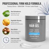 Gel Coiffant Sans Résidus Texture Gelée Verte Non Collante Fixation Forte Parfum Propre Marque Privée