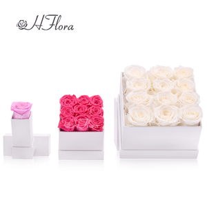 Rosas eternas de larga duración al por mayor, <span class=keywords><strong>flores</strong></span> reales, rosas naturales preservadas, <span class=keywords><strong>flores</strong></span> en caja para regalo de San Valentín - Product Image 4