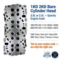 Culasse nue 1KD 2KD 1KD-FTV 2KD-FTV 11101-30050 30040 30080 pour Toyota Hilux Prado Hiace 3.0 2.5 Diesel