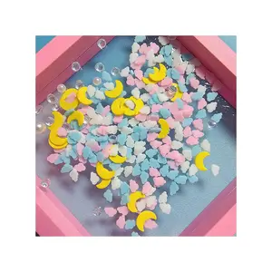 High Quality 20g Mix Style 3D Polymer Clay Slice Craft Beads for DIY Valentine's Day Nail Art Sticker Making Comes Bag Packaging