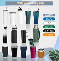 Venta caliente 1.0L Yerba Mate Argentina Termo Doble pared Taza de vacío de acero inoxidable Termos Frasco Botella de agua con asa