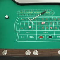 Table de Roulette Professionnelle de Luxe Moderne pour Casino avec Matériel en Mélamine et Disposition Personnalisée pour le Divertissement au Poker