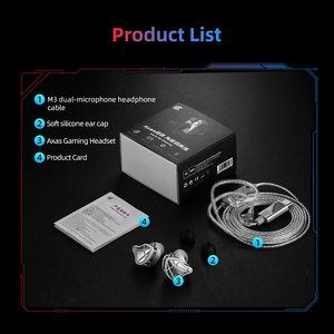 Auriculares Profesionales para Juegos KZ AXAS con Procesamiento de Señal Digital DSP, Sonido HiFi con Bajos Profundos, Localización Sonora, Ergonómicos y Personalizables - Product Image 6