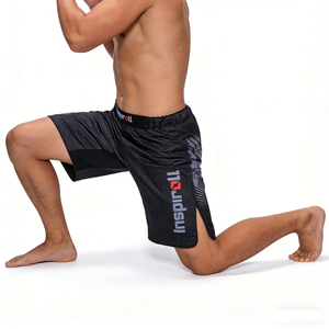 Pantalones Cortos de Lucha con Logotipo Reflectante, Función de Seguridad y Visibilidad Nocturna para Entrenamiento de MMA al Aire Libre - Product Image 2
